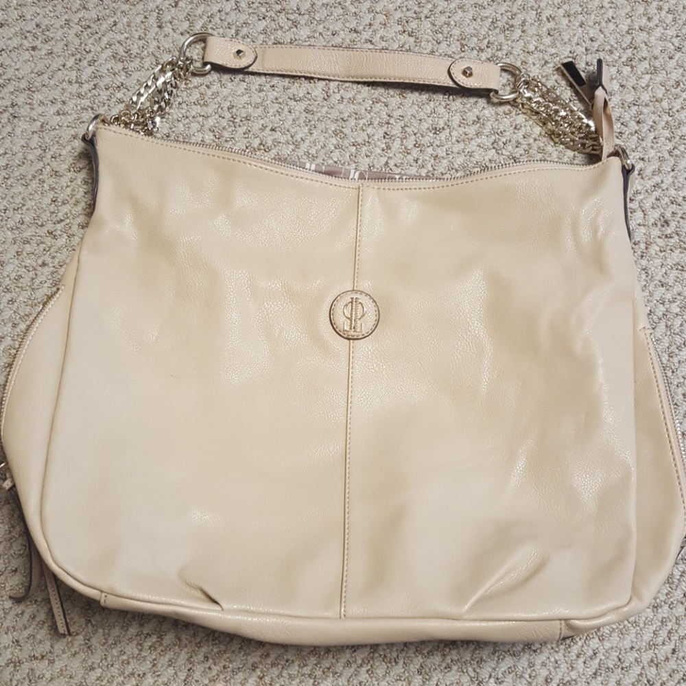 Cream J Lo bag